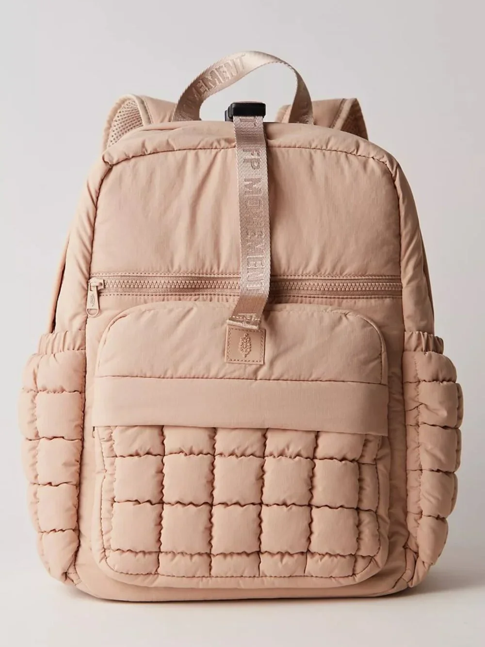 FREE PEOPLE Movement Quilted Backpack In Off White NWT